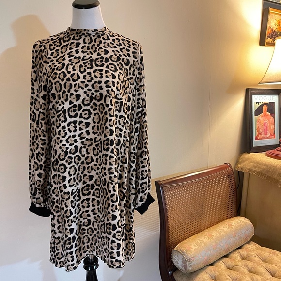 NWT ATM | Anthony Thomas Melillo
Leopard Print Long Sleeve Sexy Charmeuse Dress - Picture 4 of 11